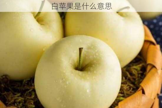 白苹果是什么意思