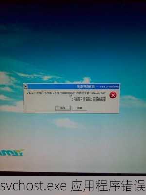 svchost.exe 应用程序错误