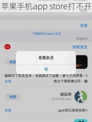 苹果手机app store打不开