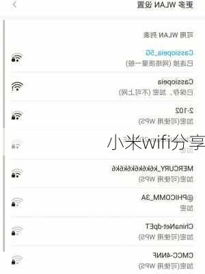 小米wifi分享