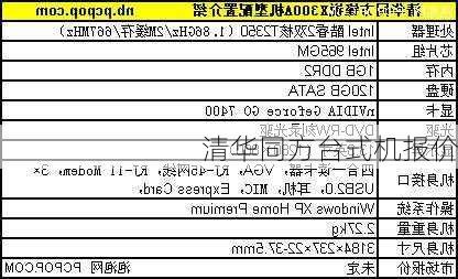 清华同方台式机报价