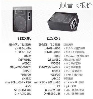 jbl音响报价