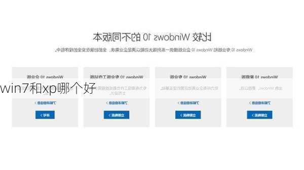 win7和xp哪个好