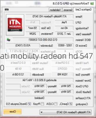 ati mobility radeon hd 5470