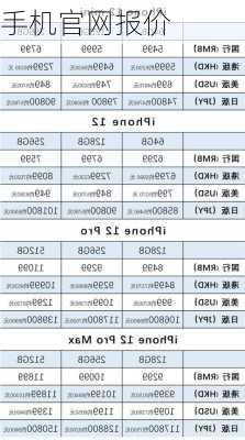 手机官网报价