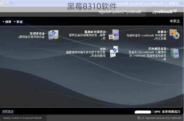 黑莓8310软件