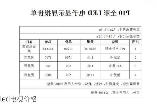 led电视价格