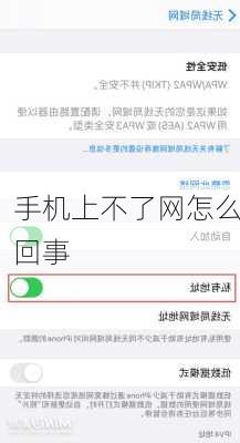 手机上不了网怎么回事