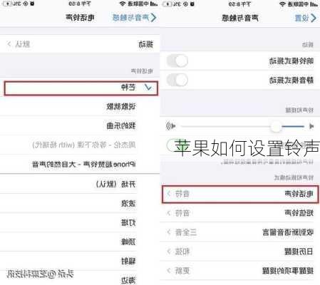 苹果如何设置铃声