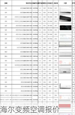 海尔变频空调报价