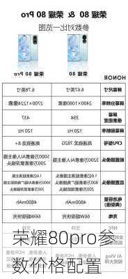 荣耀80pro参数价格配置