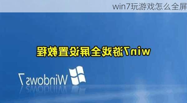 win7玩游戏怎么全屏