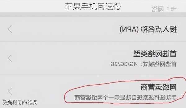 苹果手机网速慢