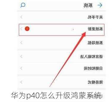 华为p40怎么升级鸿蒙系统