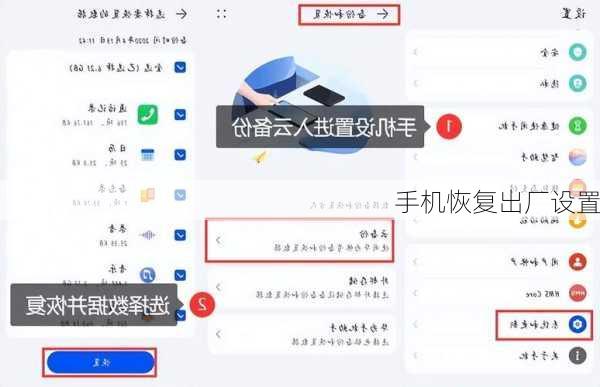 手机恢复出厂设置