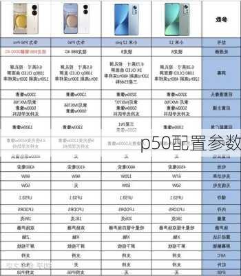 p50配置参数