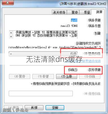 无法清除dns缓存