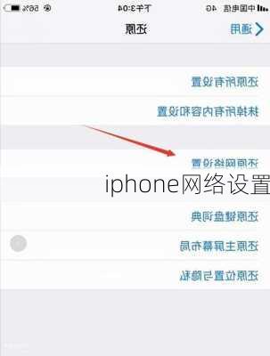 iphone网络设置