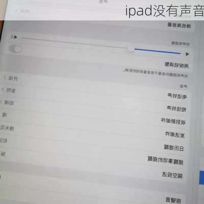 ipad没有声音