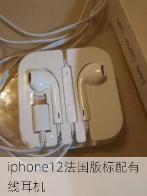 iphone12法国版标配有线耳机