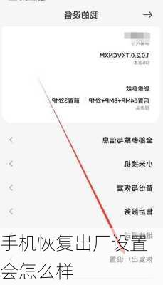 手机恢复出厂设置会怎么样
