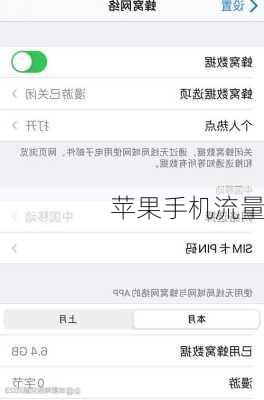 苹果手机流量