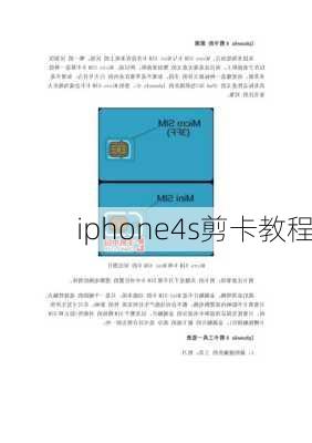 iphone4s剪卡教程