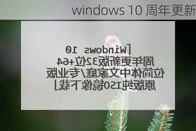 windows 10 周年更新