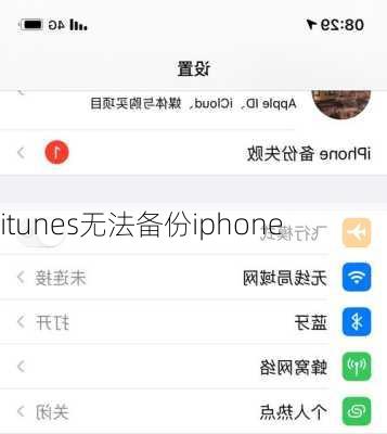 itunes无法备份iphone