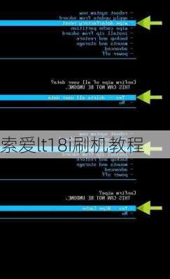 索爱lt18i刷机教程