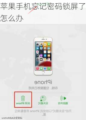 苹果手机忘记密码锁屏了怎么办
