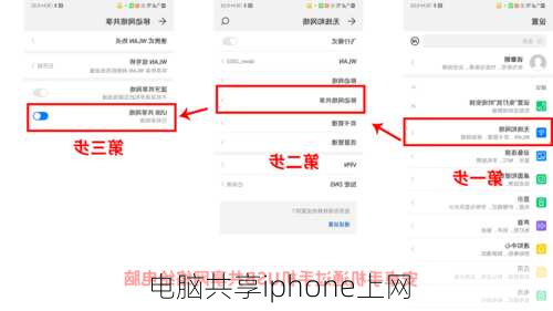 电脑共享iphone上网