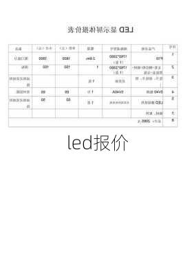 led报价